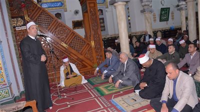 أوقاف البحيرة تحتفل بليلة النصف من شعبان بمسجد التوبة بدمنهور