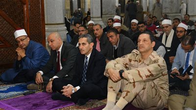 محافظ الغربية يشهد احتفال ليلة النصف من شعبان بالمسجد الأحمدي