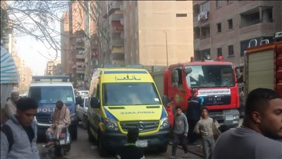 السيطرة على حريق عقار في شارع مستشفى الصدر بالعمرانية