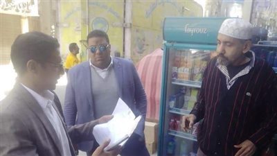 تحرير 16 محضر إشغال طريق ورفع المخلفات بحي وسط في المنيا