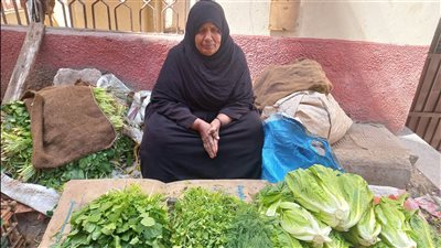 بائعة خضار بأسيوط: زوجي مات من 30 سنة.. وبصرف على ابني المريض | فيديو وصور