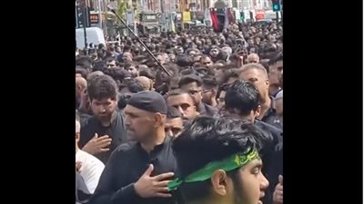 مسيرة للشيعة يؤدون طقوسهم في مدينة مانشستر ببريطانيا