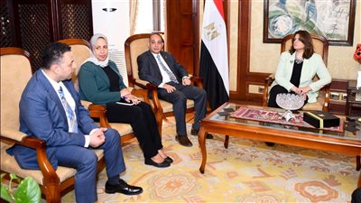 وزيرة الهجرة تناقش مع رجل أعمال مصري بأمريكا أفكار جذب المستثمرين | صور 