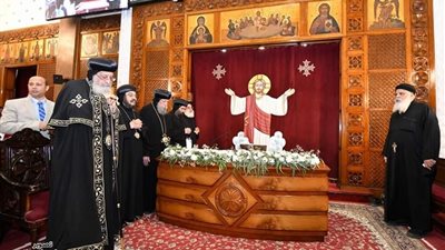 البابا تواضروس الثاني يشهد احتفال كنيسة مارجرجس سبورتنج بعيد نياحة أبونا بيشوي كامل