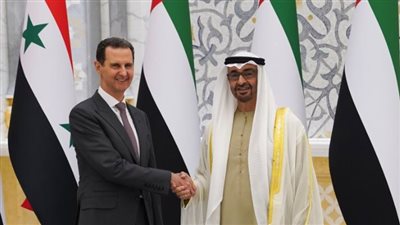 محمد بن زايد يستقبل بشار الأسد في أبو ظبي لعقد جلسة مباحثات │صور