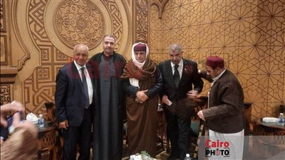 مصطفى بكري وسليمان وهدان يشاركان في عزاء الفريق سيد قذاف الدم بالشيخ زايد| صور