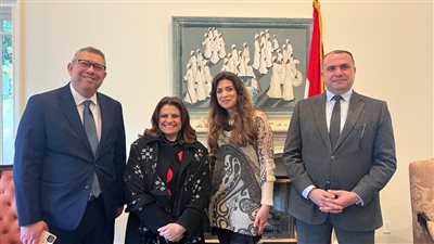 قنصل مصر في لوس أنجلوس ينظم حفل استقبال رسمي لوزيرة الهجرة في بيت مصر