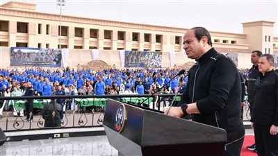 الرئيس السيسي في جولة تفقدية لأكاديمية الشرطة فجرًا | صور