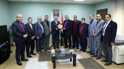 رئيس الطائفة الإنجيلية بمصر يستقبل قيادات سنودس النيل ومجمع كنائس المثال الإنجيلي