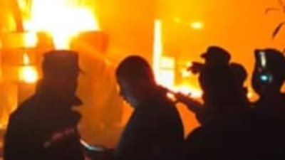 حريق بمصنع مراتب في العبور