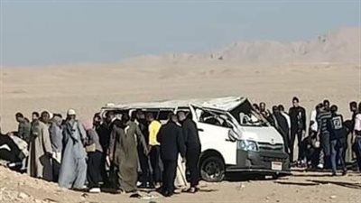 ننشر تفاصيل الحالة الصحية لمصابي حادث انقلاب ميكروباص بقنا