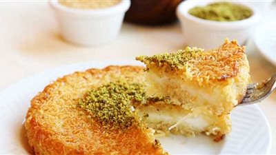 بالخطوات.. طريقة عمل الكنافة بالمهلبية