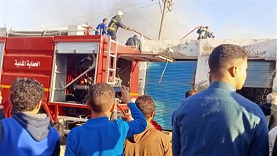السيطرة على حريق بأحد المحلات التجارية في الغردقة