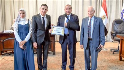 جامعة بني سويف تكرم الفائزين بالمركز الأول في الفيزياء الفلكية على مستوى الجامعات المصرية