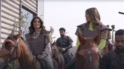 نسرين أمين في برنامج رامز نيفر إند: نفسي أعمل شخصية شجرة الدر