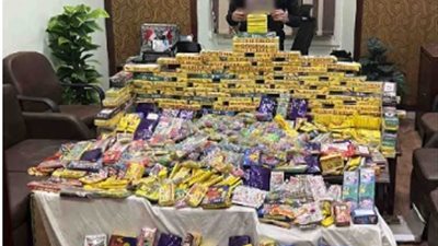 ضبط 26 ألف قطعة ألعاب نارية بنطاق محافظتي الإسكندرية والجيزة|صور 