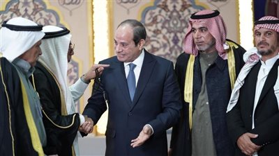 السيسي: أهالي سيناء سطروا أعظم ملاحم البطولة والفداء مع قواتهم المسلحة