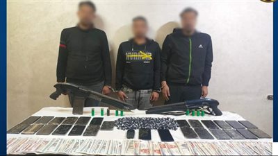 حبس 3 عاطلين بتهمة الاتجار في المخدرات وحيازة سلاح بالمنوفية