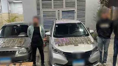 بقيمة 500 ألف جنيه.. القبض على 3 أشخاص بحوزتهم 120 طربة حشيش بالقليوبية