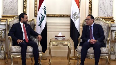 مدبولي يلتقي رئيس مجلس النواب العراقي ويؤكد التعاون المشترك بمختلف المجالات