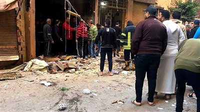 انتداب المعمل الجنائي لمعاينة حريق محل حلويات بطنطا