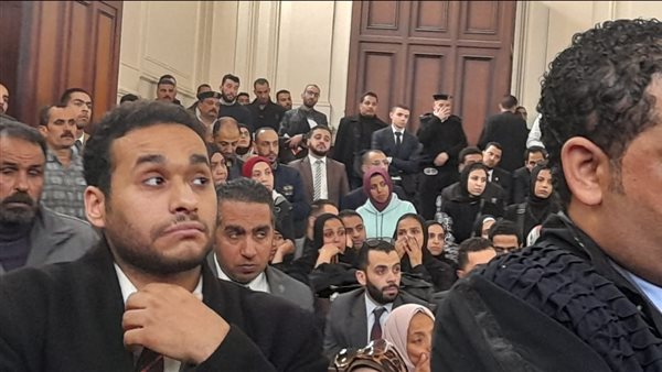 جانب من جلسة المحاكمة