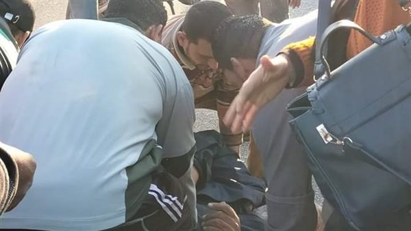 حادث تصادم علي طريق